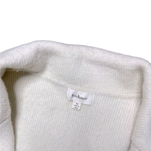 BOHME Siv Open Front Cardigan Sweater Cream Size XS - Picture 7 of 7